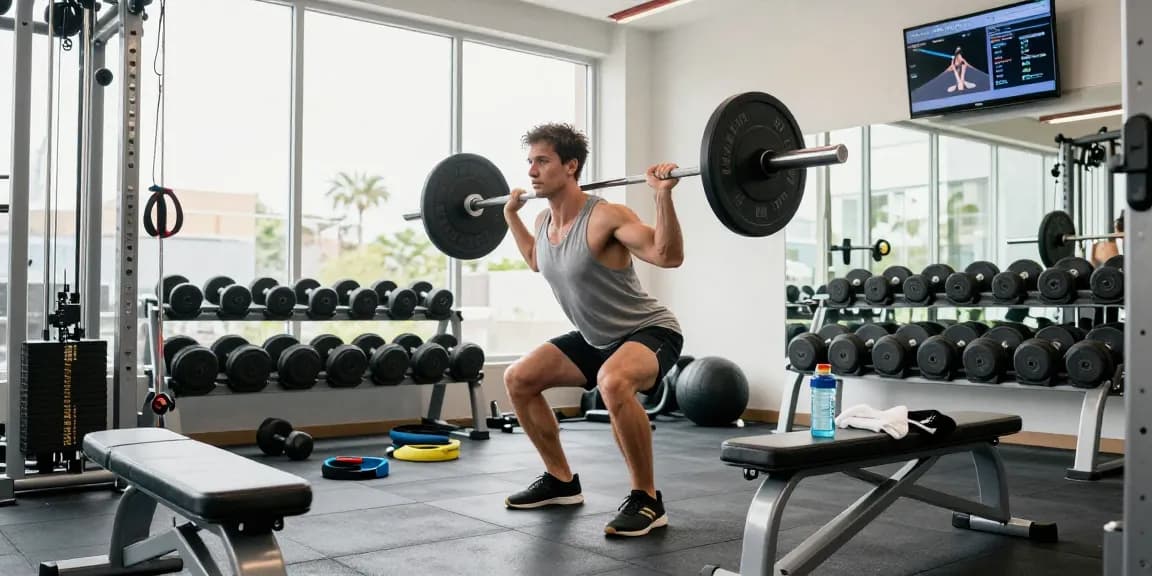 Anabolika Shop Deutschland Trainingsszene mit Athleten, die in einem modernen Fitnessstudio Kreuzheben durchführen und Stärke sowie Konzentration zeigen, umgeben von Fitnessgeräten.