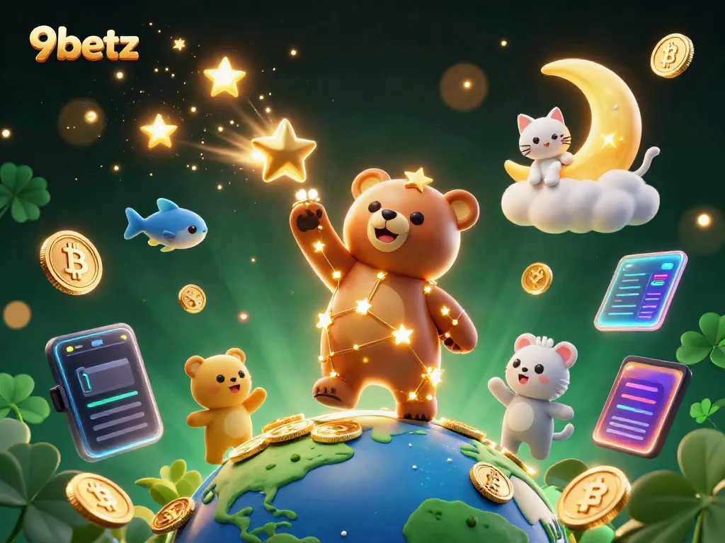 Experience thrilling gameplay at 9betz, featuring vibrant scenes of winning opportunities and dynamic elements.