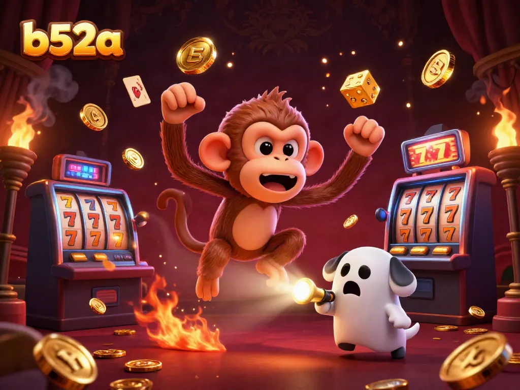 Experience vibrant slot action with b52a's treasure-filled haunted casino.