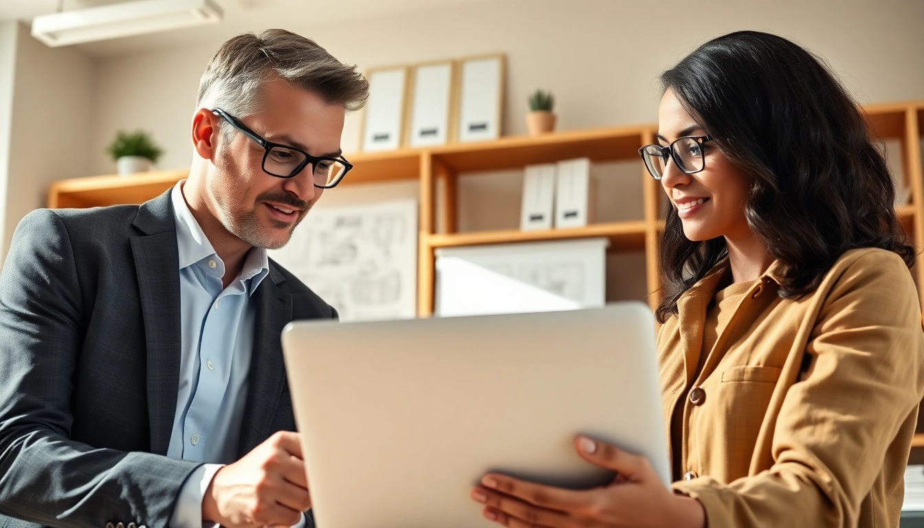 Headhunter Ingenieure engagiert in professionellem Austausch über Karrierechancen.