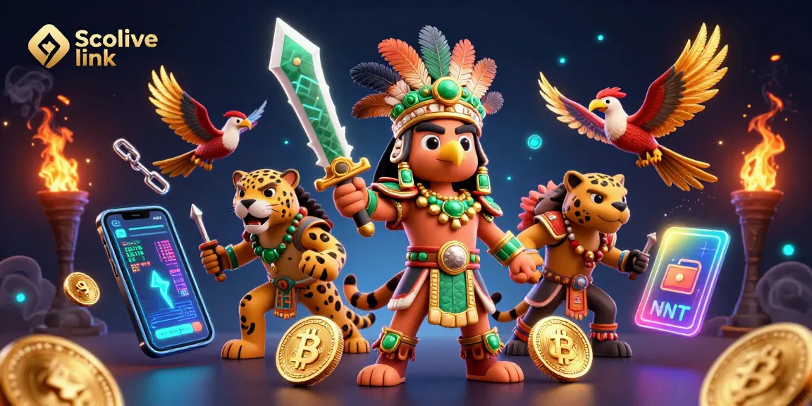 Experience the excitement of the Socolive link with dynamic 3D characters and crypto elements.