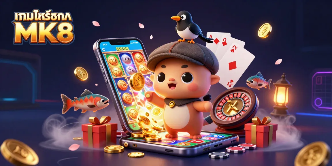 Engage with the thrilling world of เกมพอร์ทัล MK8 featuring a cute Nessie, gold-obsessed magpie, and slot game elements.